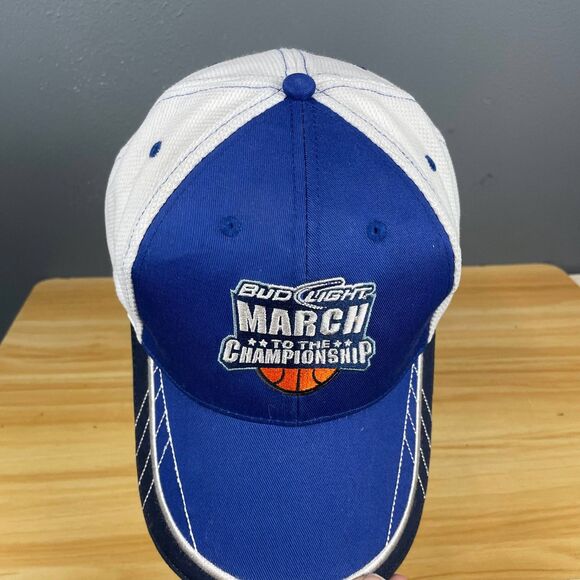 BDL MTTC Baseball Cap Unisex Blue White Adjustable Bud Light Basketball Hat - Picture 6 of 9